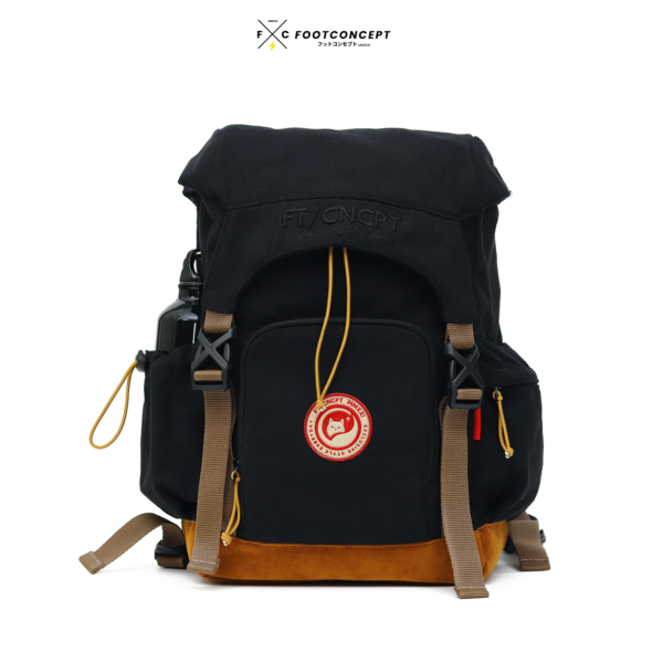 HITAM 1 Ransel Kanvas Unisex Tas Kerja Laptop Kuliah KymaPack Series Hitam