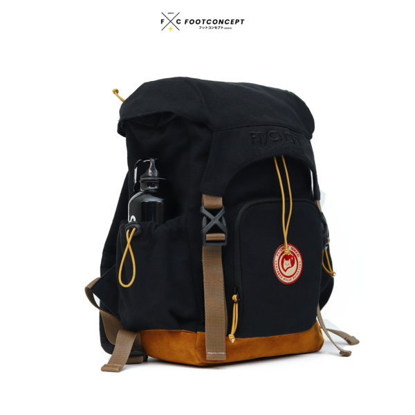 HITAM 2 Ransel Kanvas Unisex Tas Kerja Laptop Kuliah KymaPack Series Hitam