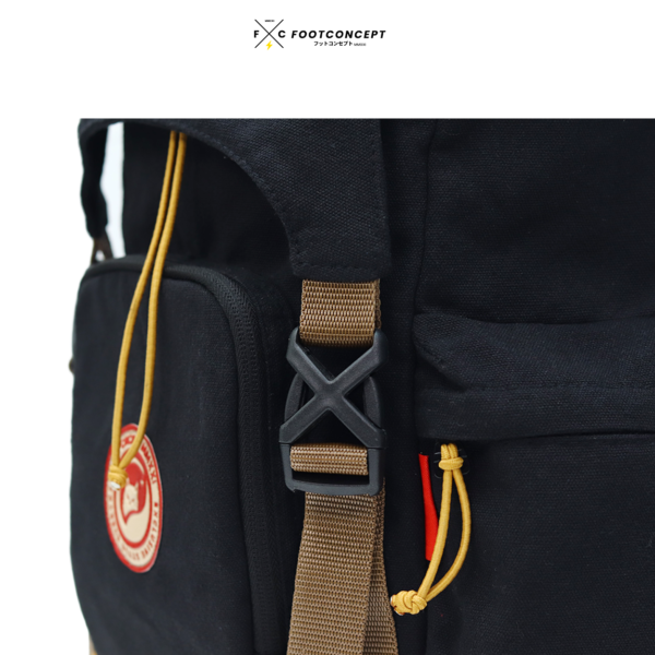 HITAM 8 Ransel Kanvas Unisex Tas Kerja Laptop Kuliah KymaPack Series Hitam