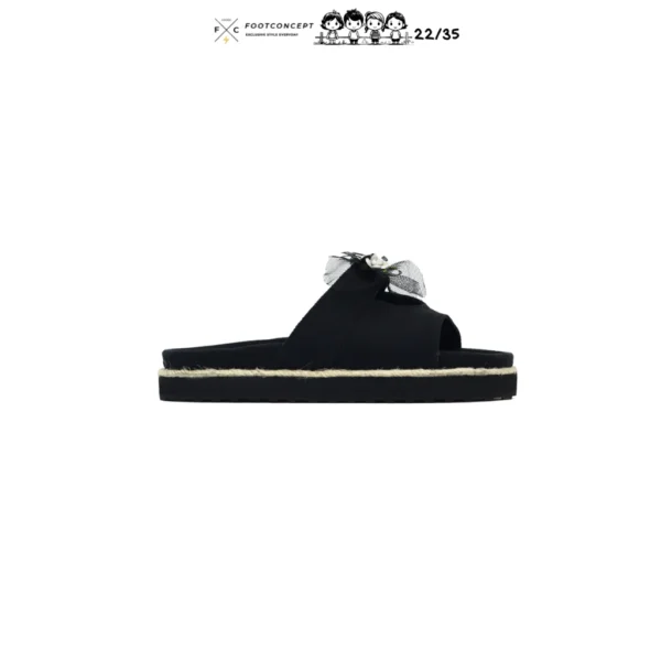Sandal Kasual Anak Balita Perempuan Cewek Paws Black Series