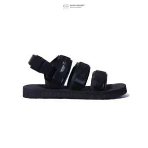 Sandal Flat Unisex Pria Wanita Aera Fullblack Sintetis Rubber 36/44