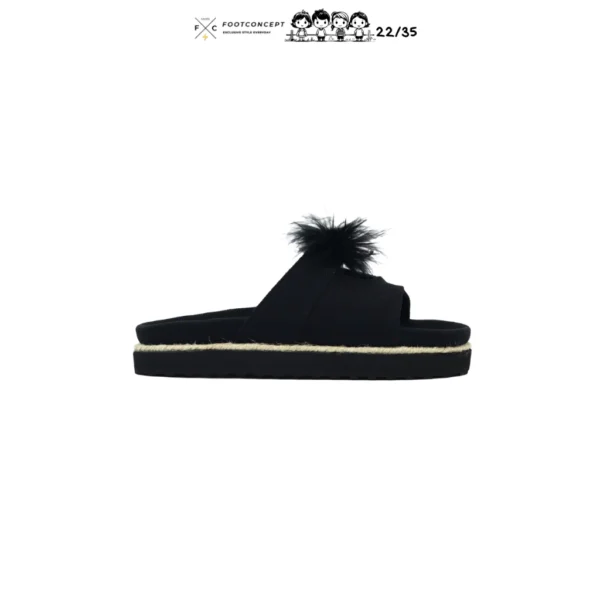 Sandal Kasual Anak Balita Perempuan Cewek Paws Black Series