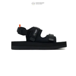 FOOTCONCEPT - Sandal Kasual Unisex Pria Wanita Slide Double Strap Onion Fullblack Size 36-44