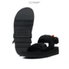 FOOTCONCEPT - Sandal Kasual Unisex Pria Wanita Slide Double Strap Onion Fullblack Size 36-44