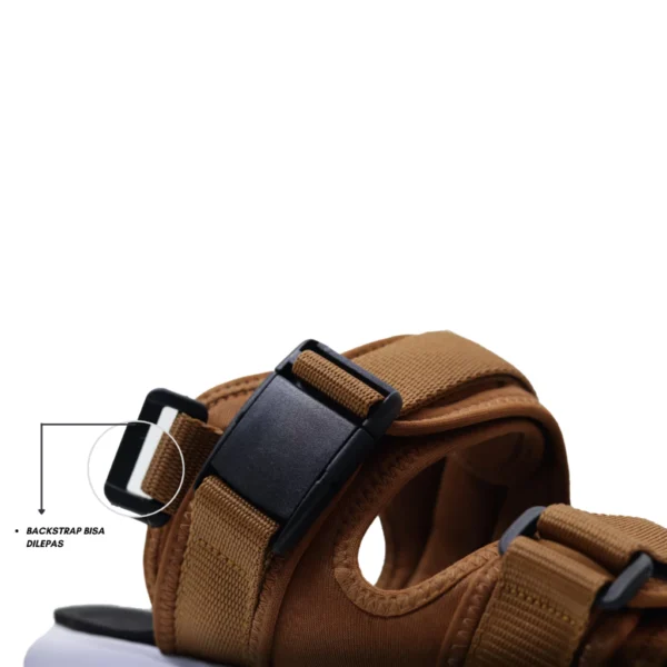 Sandal Slide Kasual Unisex Strap 2 Lulue Tan Series 36-44
