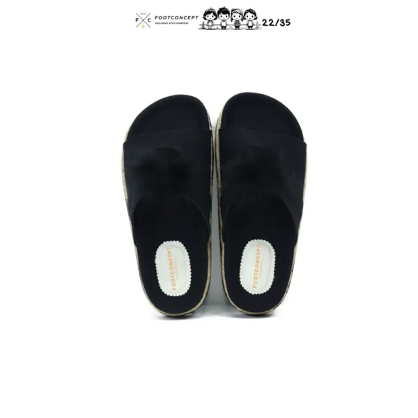 Sandal Kasual Anak Balita Perempuan Cewek Paws Black Series