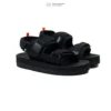FOOTCONCEPT - Sandal Kasual Unisex Pria Wanita Slide Double Strap Onion Fullblack Size 36-44