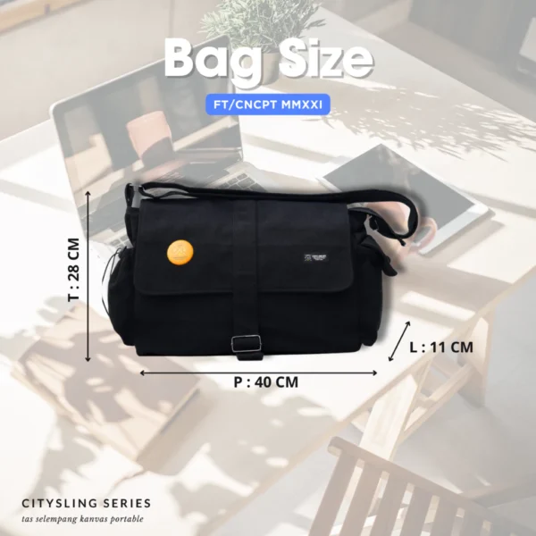 id-11134207-7r991-lwp5mxsd8wayff Tas Selempang Kanvas Kekinian Sling Bag Laptop Kerja Kuliah CitySling Series