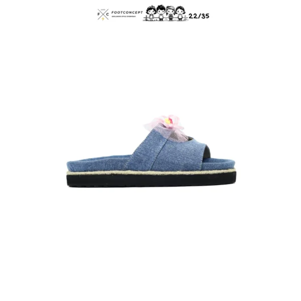 Sandal Kasual Anak Balita Perempuan Cewek Paws Levis Blue Series