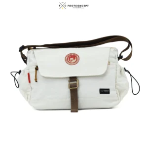 Tas Selempang Kanvas Unisex Pria Wanita Kerja Laptop Kuliah HydroVas Krem Series