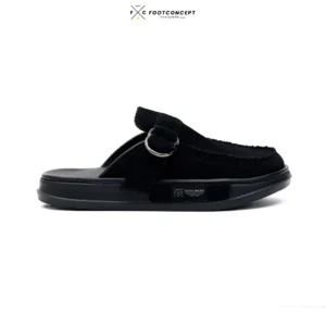 Sandal Sepatu Kasual Moccasin Unisex Slide Luxuede Fullblack Series