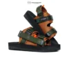 FOOTCONCEPT - Sandal Kasual Unisex Pria Wanita Slide Double Strap Onion Fullblack Size 36-44