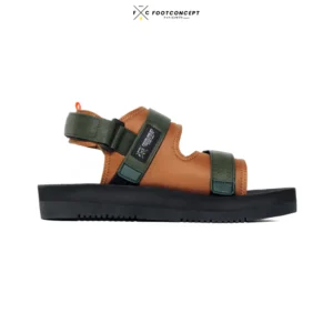 Sandal Kasual Pria Wanita Slide Onion Black Tan Series