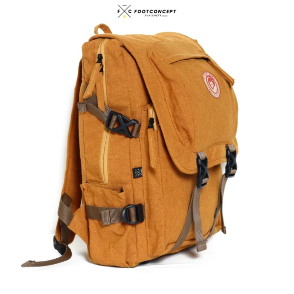 Tas Ransel Kanvas Unisex Pria Wanita Kasual Kekinian Velocity Venture Tan Series
