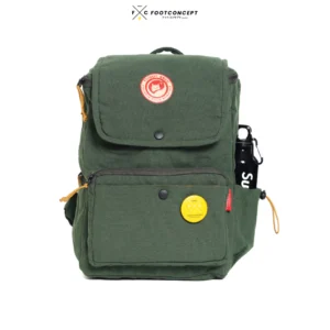 Tas Ransel Kanvas Wanita Kuliah Kerja Sekolah Laptop Kasual Trekka Series Army