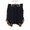Tas Ransel Kanvas Pria Wanita Kasual Kerja Kuliah Laptop BroVibe Black Series