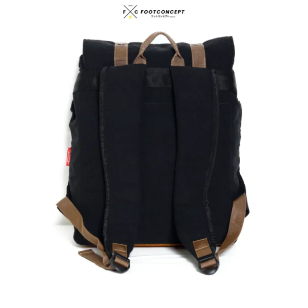 Tas Ransel Kanvas Pria Wanita Kasual Kerja Kuliah Laptop BroVibe Black Series