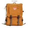 Tas Ransel Kanvas Unisex Pria Wanita Kasual Kekinian Velocity Venture Tan Series