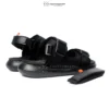 Sandal Kasual Gunung Pria Wanita Kekinian Fullblack Lulue Series 36-44