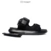 Sandal Kasual Gunung Pria Wanita Kekinian Fullblack Lulue Series 36-44