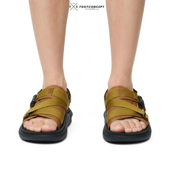 Sandal Slide Kasual Pria Wanita Sendal Outdoor Lotuz VLX Tan Series