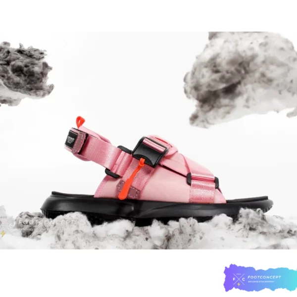 Sandal Cewe Kasual Outdoor Sendal Wanita Flat Slide Vlx Lulue Black Pink 36-44