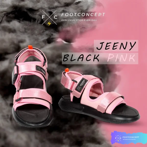 id-11134211-7r98p-lma4mgeerq9g9d Sandal Cewe Keren Sendal GUnung Outdoor Kasual Double Strap Black Pink Lulue 36-44