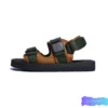 Sandal Kasual Unisex Hanzo Slide Double Strap Tanolive