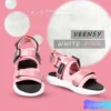 Sandal Gununug Wanita Sendal Cewe Kasual Outdoor Naomi Lulue Pink Double Strap 36-44