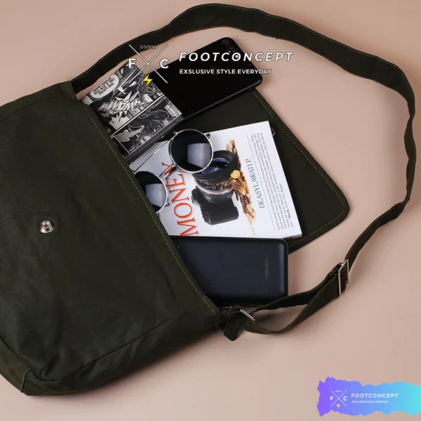 id-11134211-7r98w-lma4hgac9kekb7 Tas Sling Bag Kanvas Pria Wanita Tas Selempang Cewe Cowok Kasual