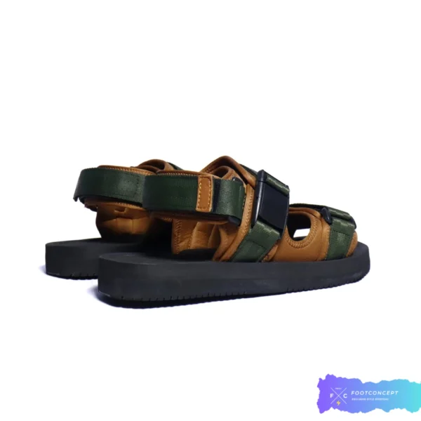 Sandal Kasual Unisex Hanzo Slide Double Strap Tanolive