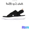 Sendal Kasual Cewe Cowok Sandal Outdoor - Hades Crop Black White Size 36-44