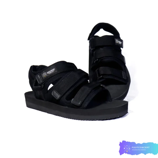 Sandal Casual Slide Unisex Terra Grip Fullblack